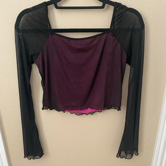 Cropped Mesh Top - Picture 7 of 7